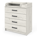 Комод АТОН Сириус-2 MARVIN 804 ЛДСП с шариковыми направляющими — дуб крафт белый