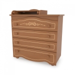 Пеленальный комод Gandilyan "Сильвия" Люкс Плюс — вишня