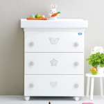 Пеленальный комод Pali Merlino (Birillo) — белый/серо-песочный