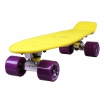 Скейтборд Triumf Active 22" TLS-401 — желтый с филетовыми колесами