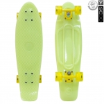 Скейтборд Y-SCOO Big Fishskateboard GLOW 27" — YELLOW/yellow