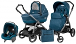 Коляска 3 в 1 Peg Perego Book S XL Set Modular (шасси Jet) — Saxony Blue