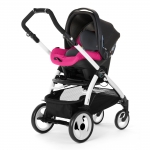 Автокресло Peg Perego Primo Viaggio SL на шасси Book 51 (шасси Jet) — Bloom Pink