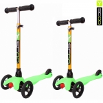 Самокат трехколесный Y-SCOO MINI GLAM METALLIC RT — lime