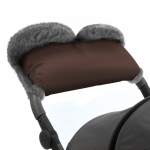Муфта для рук на коляску Esspero Four Lux (Натуральная шерсть) — Chocolat