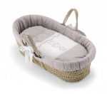 Плетеная люлька Pali Merino (Birillo) — белый/серо-песочный