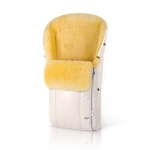 Конверт в коляску меховой Esspero Nicolas Leatherette (натуральная овчина) — Cream 