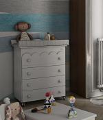 Детский пеленальный комод Micuna Amelia Aran Luxe B-1719 — White