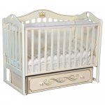 Детская кроватка КЕДР Karolina 8 УМ — Слоновая кость