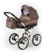 Коляска для новорожденных Esspero Classic (шасси Beige) — Coffee