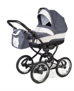 Коляска для новорожденных Esspero Classic (шасси Black) — Grey Lux