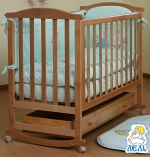 Детская кроватка Кубаньлесстрой Лютик АБ 15.1 — Натуральный