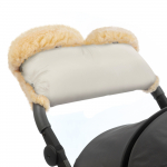 Муфта для рук на коляску Esspero Diaz Lux (Натуральная шерсть) — Beige