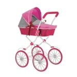 Кукольная коляска RT 603 — фуксия-серый