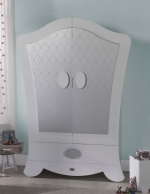 Детский шкаф Micuna Alexa A-1643 — White/Silver