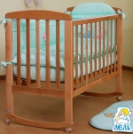 Детская кроватка Кубаньлесстрой Ромашка АБ 16.0 — Натуральный