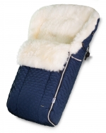 Конверт в коляску меховой Esspero Nicolas Icelandic Sheep (натуральная овчина) — Indigo