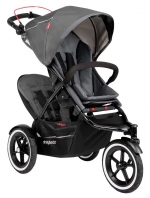 Коляска для двойни Phil and Teds Sport (Navigator 2) — Graphite