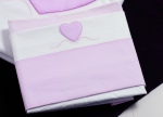 Постельный комплект Roman Baby CUORE DI MAMMA 3 предмета — Pink (Розовый)