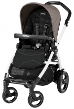 Прогулочная коляска Peg Perego Book 51 S Pop Up Sportivo (шасси White/Black) — Bloom Beige