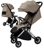 Прогулочная коляска Amarobaby Handy — бежевый/серебряный