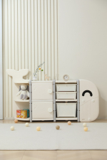 Стеллаж UNIX Kids Whale (5 ящиков) — White