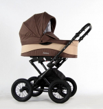 Коляска 2 в 1 Retrus Via Len — (16) коричневый/беж лен
