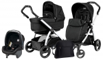 Коляска 3 в 1 Peg Perego Book S Pop Up Modular System (шасси Jet) — Onyx