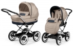 Коляска 2 в 1 Peg Perego Culla Elite Chrome + Seggiolino Giro — Luxe Beige