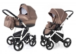 Коляска 2 в 1 Esspero Newborn Lux (шасси White) — Coffee