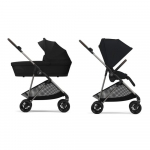 Коляска 2 в 1 Cybex Melio — Magic Black с дождевиком