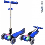 Самокат Globber Elite F My Free Fold up со светящейся платформой — Dark Blue