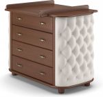 Детский пеленальный комод Gandylyan "Тиффани" — орех (пуговицы)