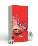 Шкаф 2х дверный ABC-KING FORMULA — красный