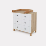 Комод RANT BAMBOO 3 ящ — 84см Cloud White