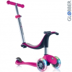 Самокат GLOBBER EVO 4 in1 с 3 светящимися колесами — Pink