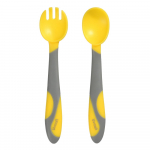 Набор Uviton Ложечка и вилочка пластичные арт.0621 — Желтый