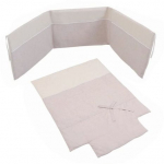 Покрывало + бортики Micuna Nature 120х60 см TX-1650 — Beige