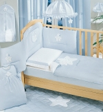 Постельный комплект Italbaby Petite Etoile 5 предметов  — голубой