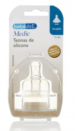 Соски Bebe Due Medic 2 шт. в упак. — "Переменный поток" 0-3-6+ мес