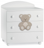 Комод большой Italbaby Peluche — Белый/Крем