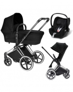 Коляска 3 в 1 Cybex Priam (шасси Trekking) — Happy Black