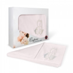 Комплект постельного белья в коляску Esspero Lui 5 предметов — Мишка Розовый