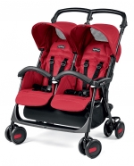 Коляска для двойни Peg Perego Aria Shopper Twin — Mod Red