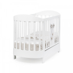 Кровать Erbesi Lilli овальная с матрасом — Белый