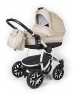 Коляска для новорожденных Esspero Discovery (шасси White) — Khakki Beige