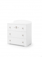 Пеленальный комод Erbesi Charly — белый/серый