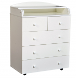 Пеленальный комод Антел Ульяна (3) ЛДСП 800/5 — Белый