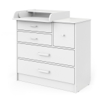 Комод Атон Сириус NORMAN 905 ЛДСП с шариковыми направляющими — белый-белый