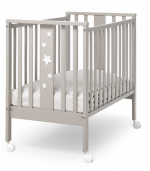 Кровать c матрасом Erbesi Stellina (110х65,5 мини) — Песочный/Белый